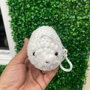 Fluffy Seal Buddy Keychain